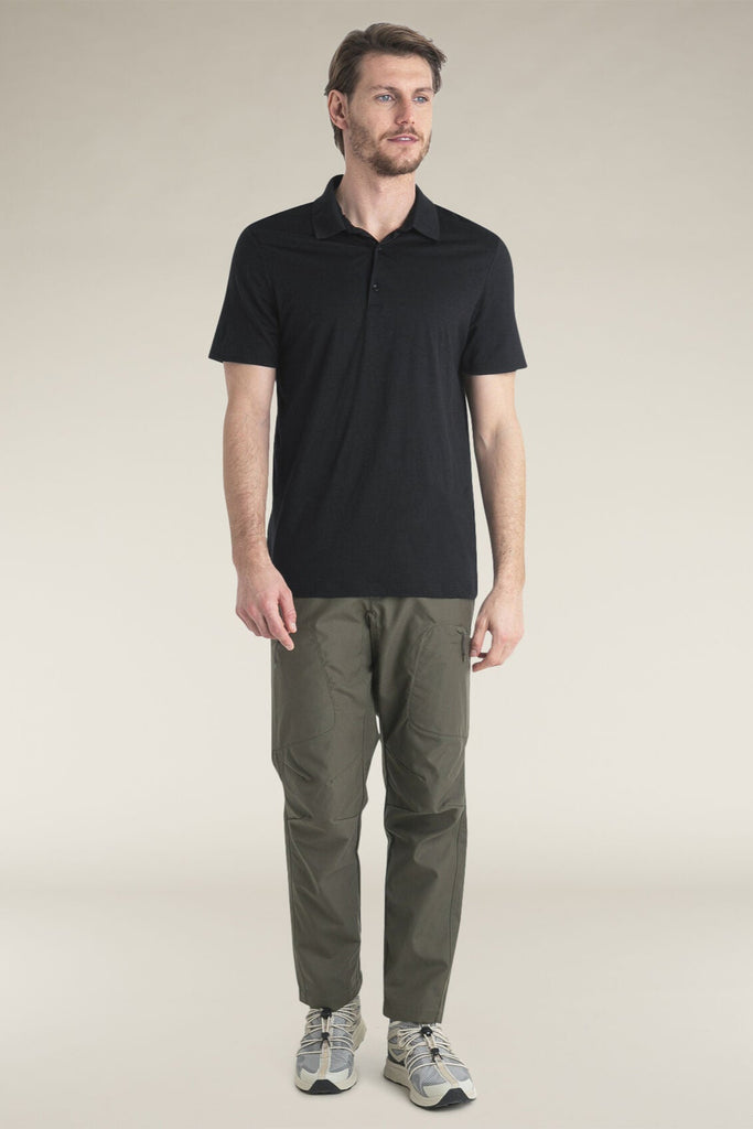 Mens Merino 150 Tech Lite Short Sleeve Polo Black 0A56WK