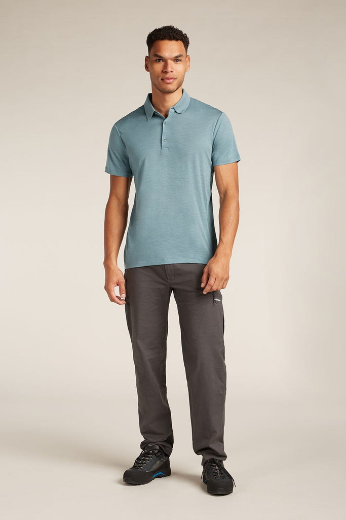 Mens Merino 150 Tech Lite Short Sleeve Polo Blue Ash 0A56WK