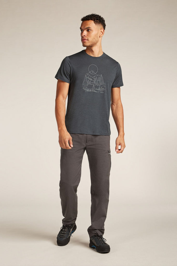 Mens Merino 150 Tech Lite III T-Shirt Sunset Camp Obsidian  0A56X1