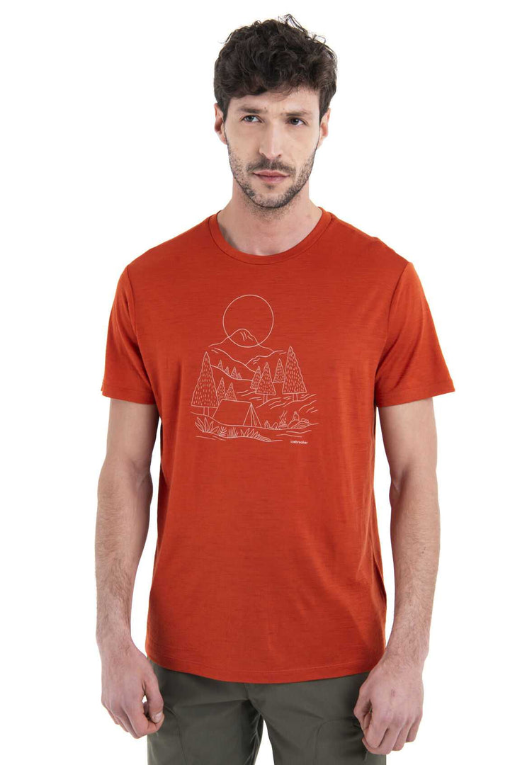 Mens Merino 150 Tech Lite III T-Shirt Sunset Camp