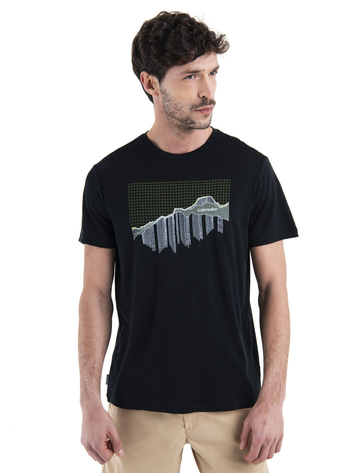 Mens Merino 150 Tech Lite III T-Shirt Pinnacle Grid