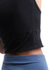 Womens Merino Blend 125 ZoneKnit™ Energy Wind Cropped Bra-Tank Black 0A56XT