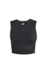 Womens Merino Blend 125 ZoneKnit™ Energy Wind Cropped Bra-Tank Black 0A56XT