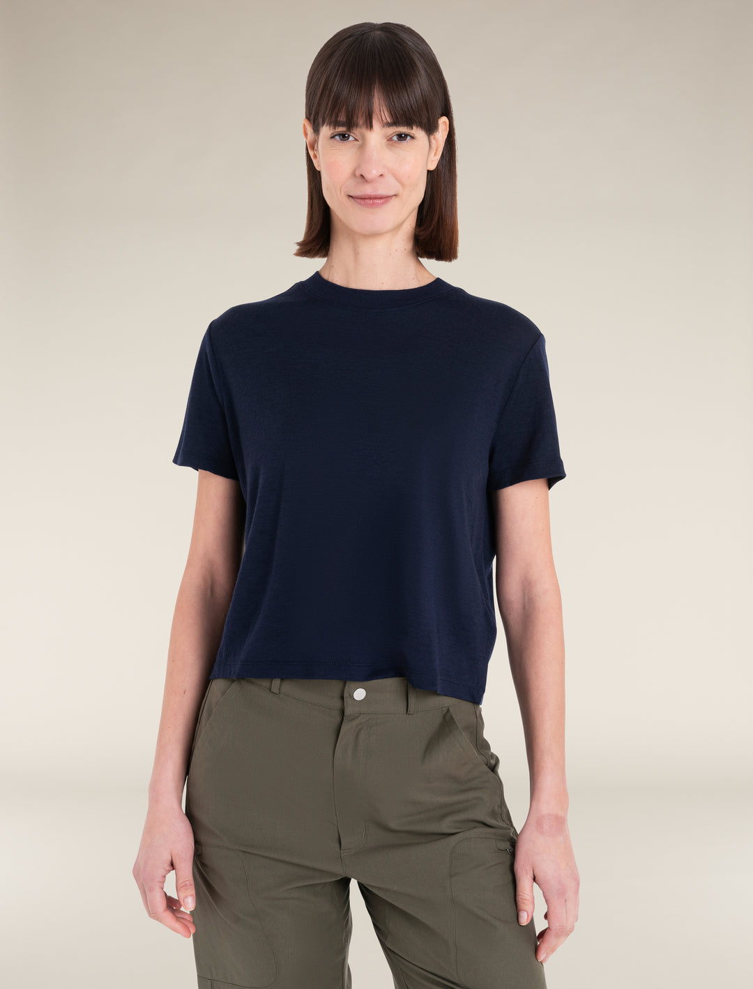 Womens Merino 150 Tech Lite SS Crop T-Shirt