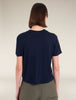 Womens Merino 150 Tech Lite SS Crop T-Shirt Midnight Navy 0A56Y2