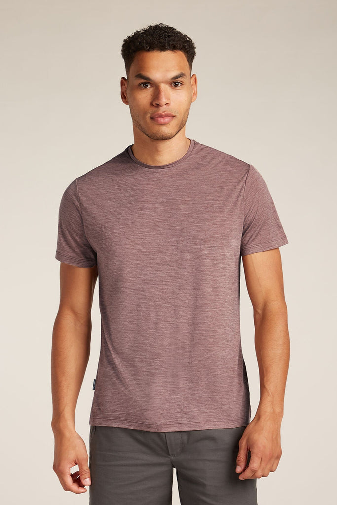 Mens Merino Blend 125 Cool-Lite™ Sphere S S T-Shirt Carob Heather 0A56ZM