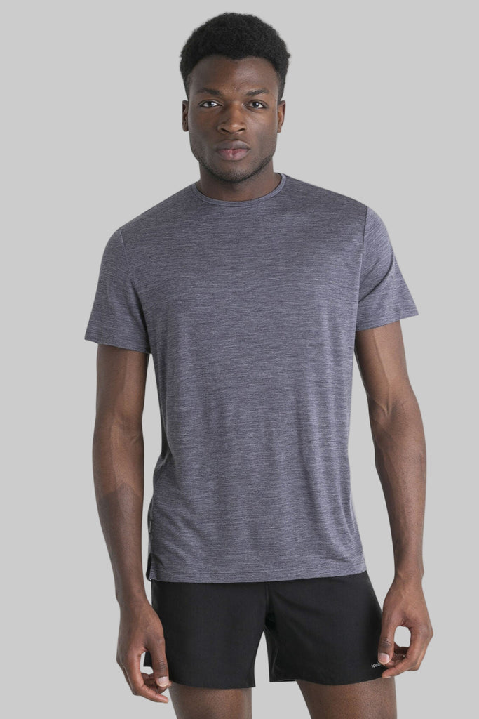 Mens Merino Blend 125 Cool-Lite Sphere SS Tee T-Shirt Midnight Heather 0A56ZM