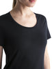 Womens Merino Blend 125 Cool-Lite™ Sphere lll S S  Scoop T-Shirt  Black 0A56ZP