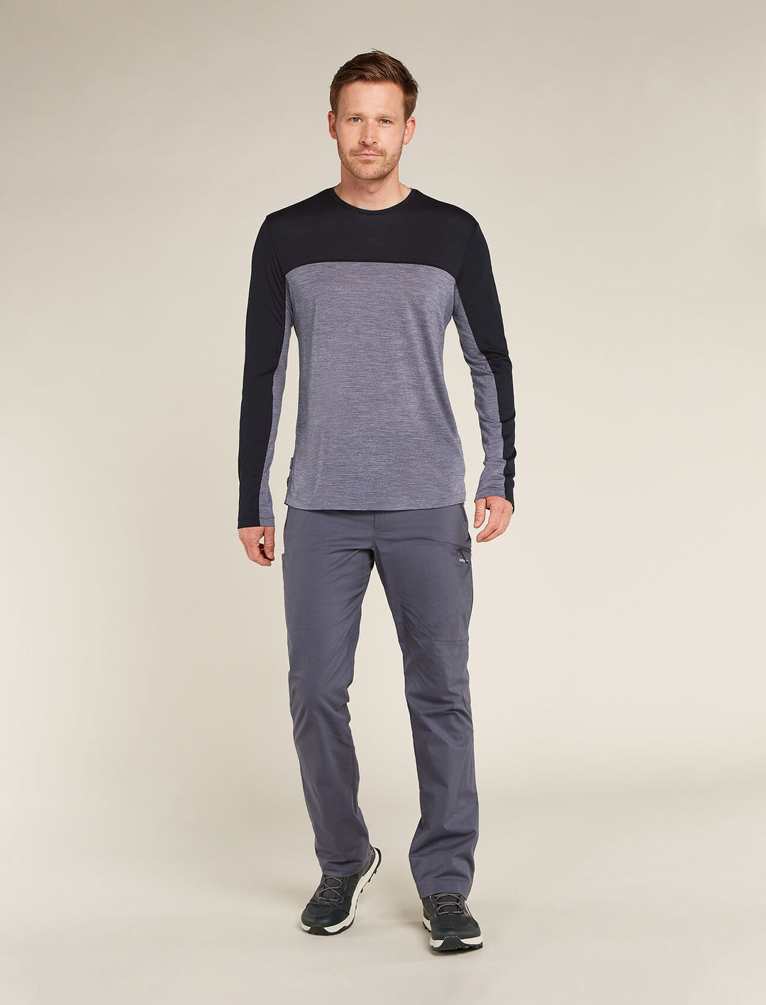 Men's Merino Blend 125 Cool-Lite™ Sphere Long Sleeve T-Shirt Colour Block