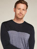 Mens Merino Blend 125 Cool-Lite™ Sphere Long Sleeve T-Shirt Colour Block