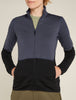 Womens Merino 400 RealFleece™ Descender LS Zip Jacket Graphite Black 0A571P