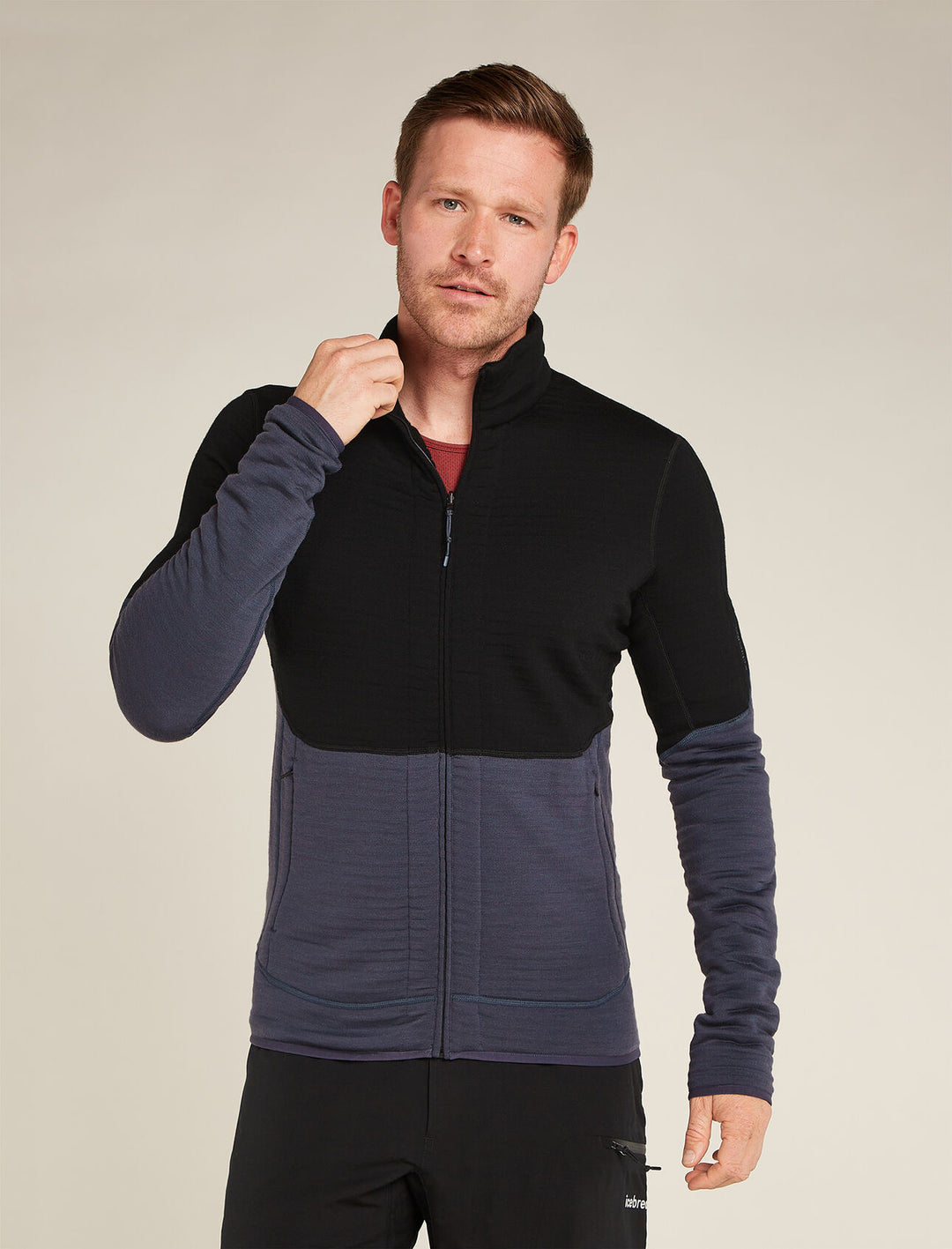 Mens Merino 400 RealFleece™ Descender Long Sleeve Zip