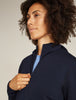 Womens Merino 360 Realfleece™ Elemental Long Sleeve Zip Hoodie Midnight Navy 0A571T