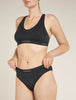 Womens Merino Blend 125 Cool-Lite™ Sprite Hipster Black  0A5725
