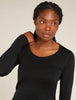 Womens Merino 260 Tech Long Sleeve Scoop Thermal Top Black 0A5727