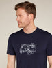 Mens Merino 150 Tech Lite Short Sleeve T-Shirt Van Life Midnight Navy 0A572G