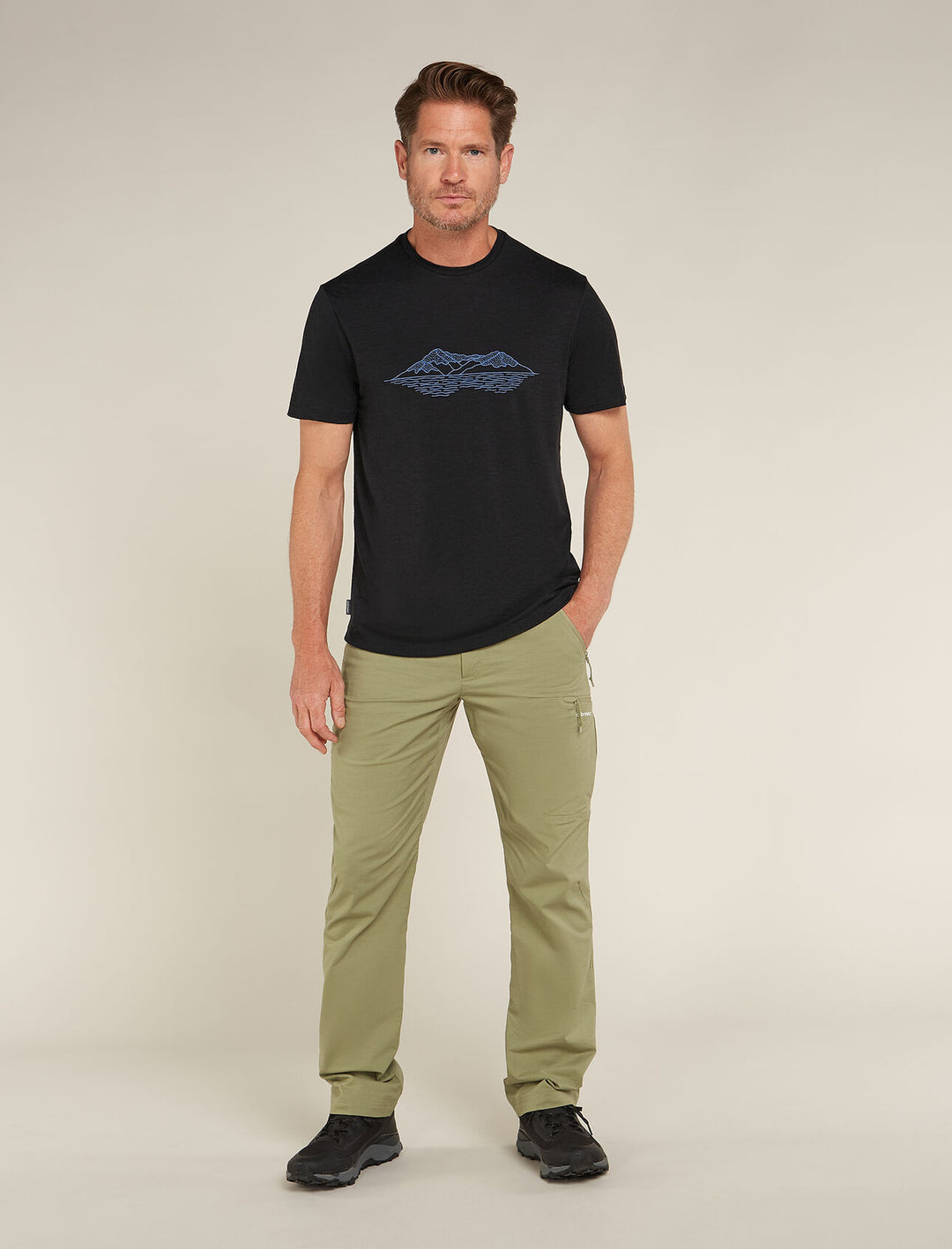 Mens Merino 150 Tech Lite SS T-Shirt Pukaki Reflected