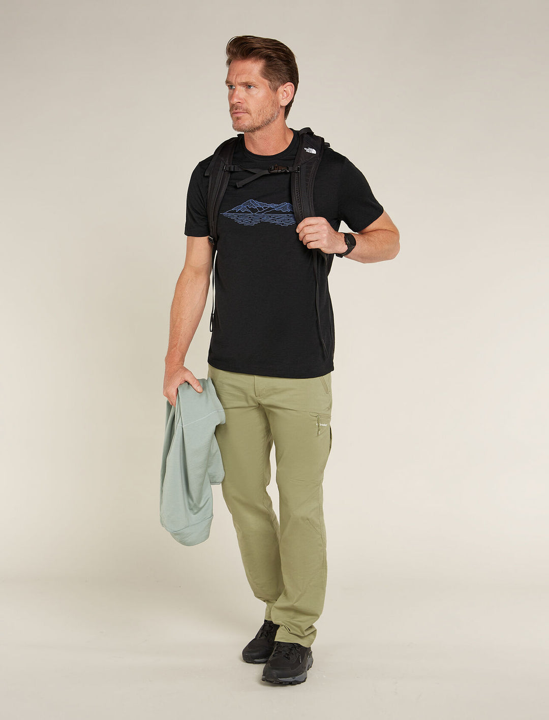 Mens Merino 150 Tech Lite SS T-Shirt Pukaki Reflected