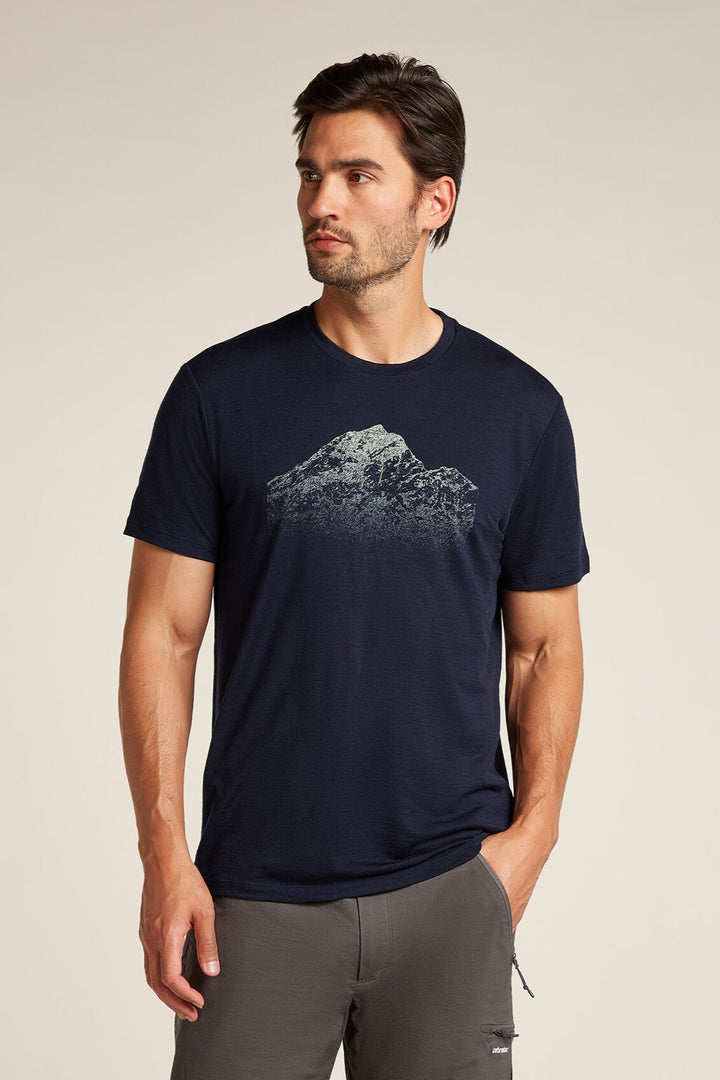Mens Merino 150 Tech Lite Short Sleeve T-Shirt Rising Light Midnight Navy 0A572Z