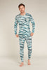 Mens Merino 200 Oasis LS Crewe Thermal Top POW AOP Snow 0A5733