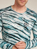 Mens Merino 200 Oasis LS Crewe Thermal Top POW AOP Snow 0A5733