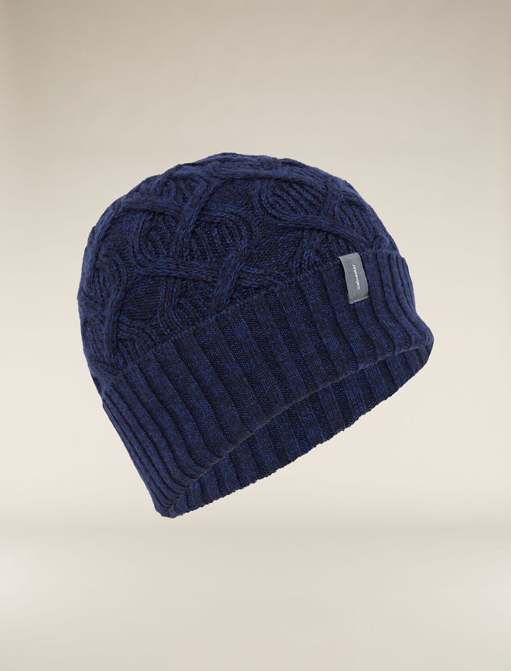 Unisex Merino Cable Knit Beanie