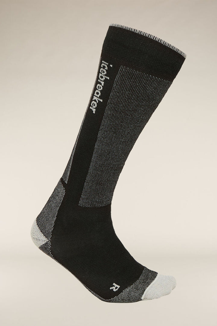 Mens Merino Ski+ Light Over The Calf Socks Black Ether 0A573N