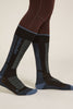Womens Merino Ski+ Light Over The Calf Socks Black/Dawn/Graphite  0A573U