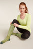 Womens Merino Ski+ Light Over The Calf Socks Olive/Obsisian  0A573U