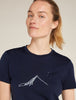 Womens Merino 150 Tech Lite SS T Southern Constellation Midnight Navy 0A5746