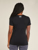 Womens Merino 150 Tech Lite SS T-Shirt POW Black  0A5747
