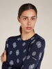Womens Merino 260 Vertex LS Crewe Thermal Top Falling Flakes Midnight Navy /Snow 0A574L