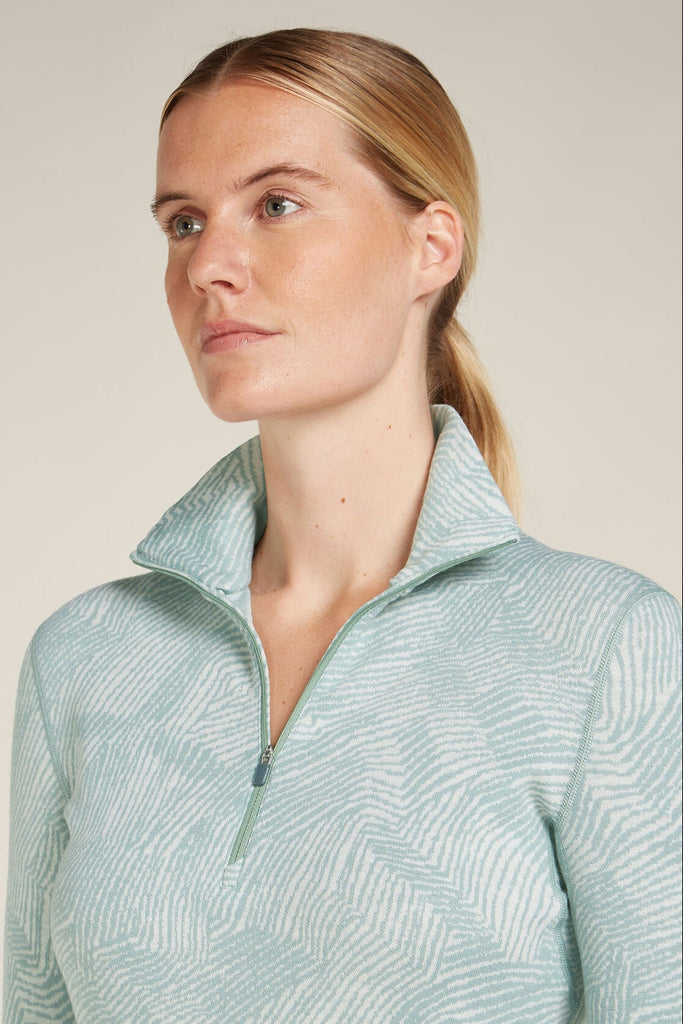Womens  Merino 260 Vortex 1/2 Zip Frozen Forms Moss 0A574Q
