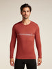 Mens Merino 200 Oasis Long Sleeve Crewe Jasper 0A5761