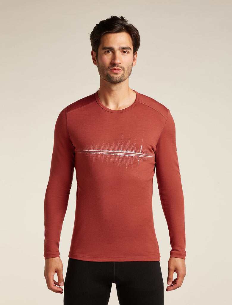 Mens Merino 200 Oasis Long Sleeve Crewe Jasper 0A5761
