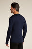Mens Merino 200 Oasis Long Sleeve Crewe Midnight Navy 0A5761