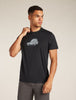 Mens Merino 150 Tech Lite S S T-Shirt Cosy Camper Black A576E