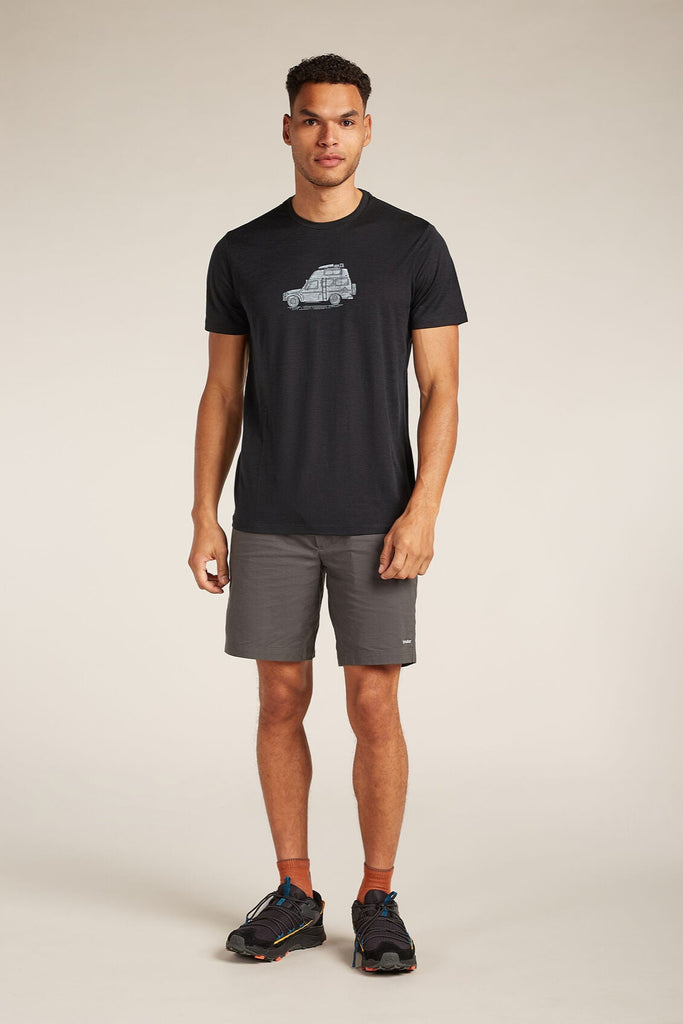 Mens Merino 150 Tech Lite S S T-Shirt Cosy Camper Black A576E