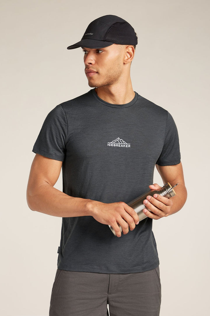 Mens Merino 150 Tech Lite Short Sleeve T-Shirt Road To Cook Obsisian 0A576F