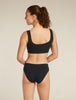 Womens Merino Blend Rib Lotus Bra Black 0A5777