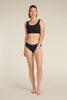 Womens Merino Blend Rib Lotus Bra Black 0A5777