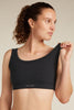 Womens Merino Blend Rib Lotus Bra Black 0A5777