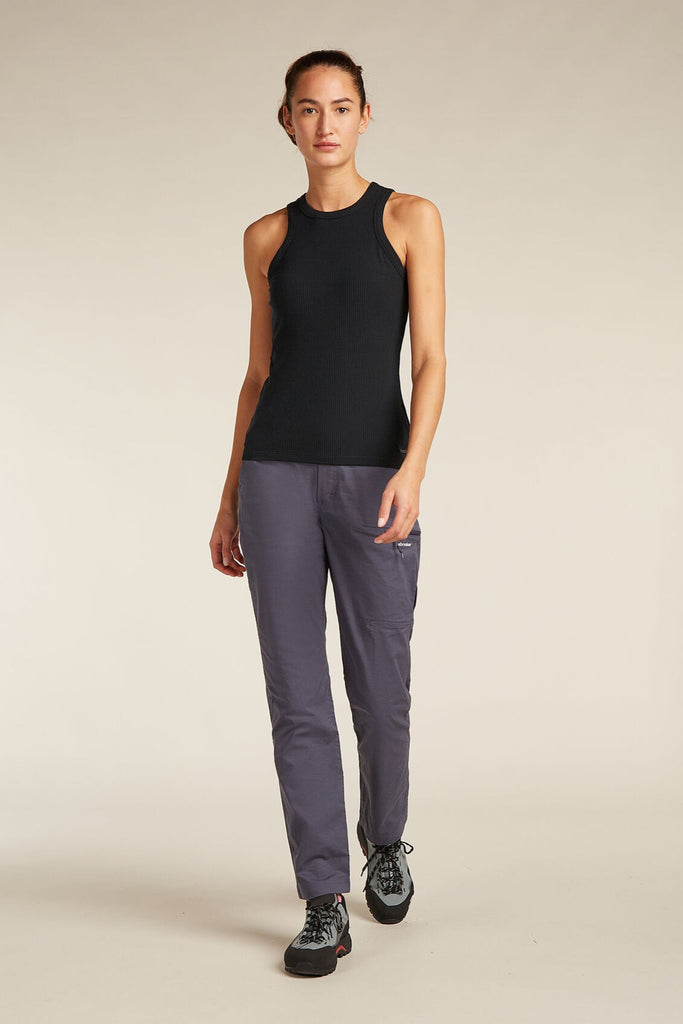 Womens Merino Blend Rib Lotus Tank Black 0A5779