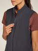 Womens Shell+™ Cotton Elevation Windbreaker Vest Obsidian  0A577T
