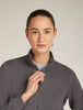 Womens 260 Waffle Knit Wander LLS  1/2Zip Top Obsidian  0A577V