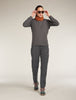 Womens 260 Waffle Knit Wander LLS  1/2Zip Top Obsidian  0A577V