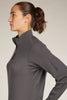 Womens 260 Waffle Knit Wander LLS  1/2Zip Top Obsidian  0A577V