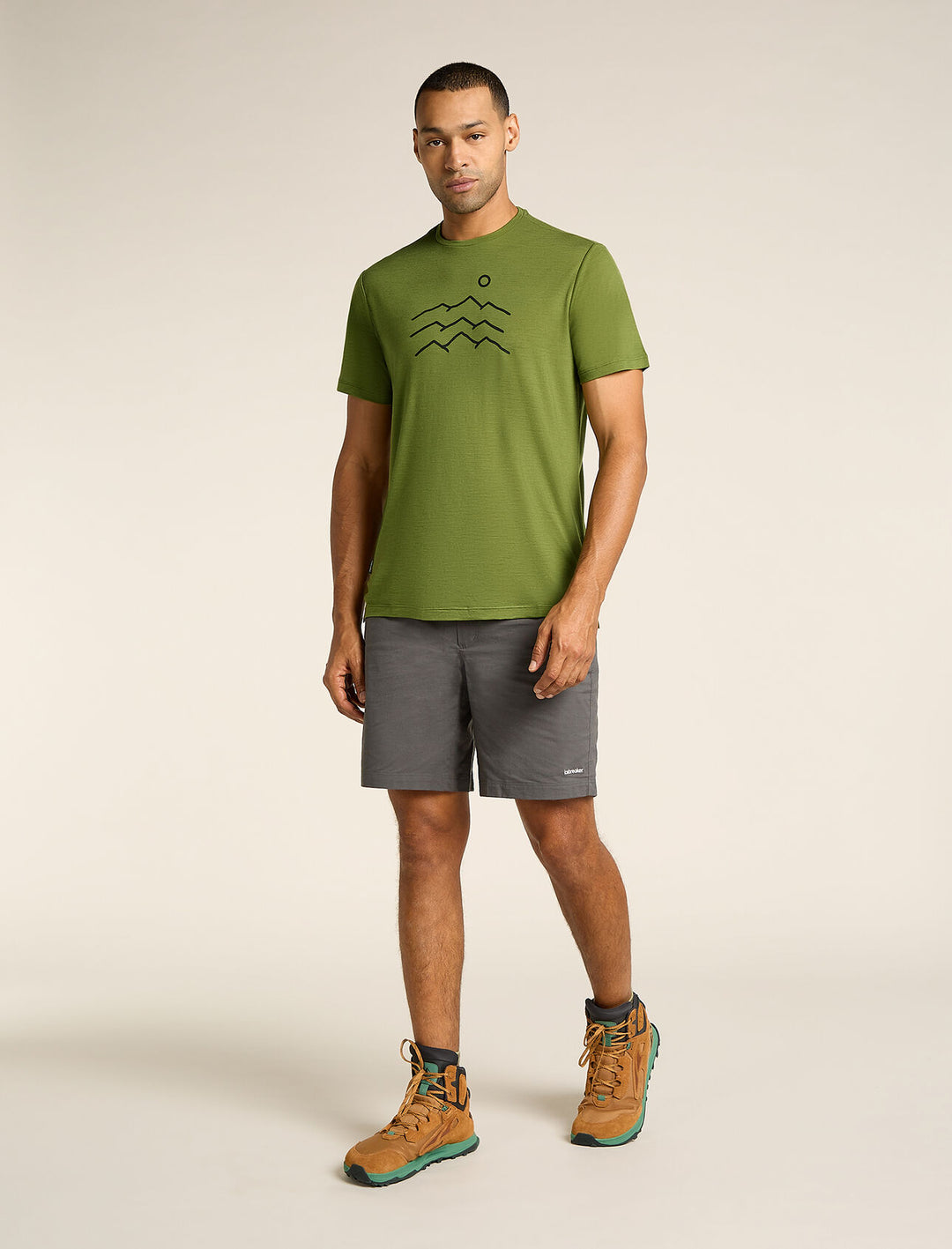 Men's Merino Blend 125 Cool-Lite™ Sphere Short Sleeve T-Shirt Across the Peaks