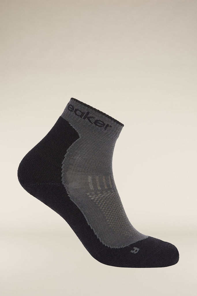 Womens Merino Hike+ Light Mini Socks Obsidian/Black  0A578J
