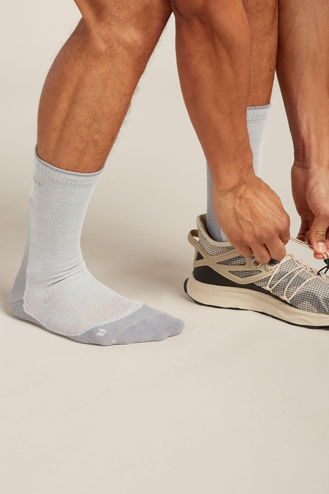 Mens Merino Hike+ Light Crew Socks Loden/Lichen 0A578O